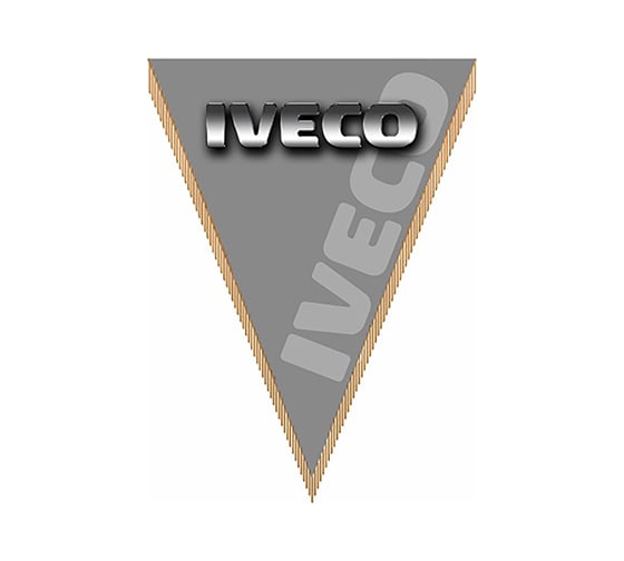 Треугольный вымпел IVECO фон серый SKYWAY S05101031