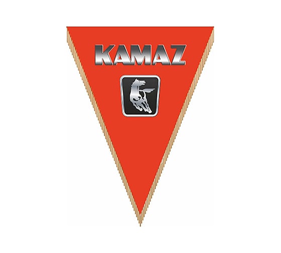 Треугольный вымпел KAMAZ фон оранжевый SKYWAY S05101039