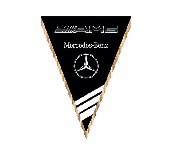 Треугольный вымпел Mersedes-Benz amg черный SKYWAY S05101058 1