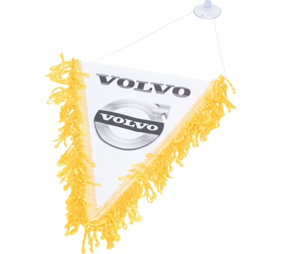 Треугольный вымпел VOLVO с девушкой фон белый SKYWAY S05101084 1
