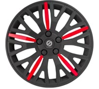 Колпаки на колеса Sparco Leggera коплект 4 шт., черн./красный, разм. 15" (370 мм) SPC/WC-1350L BK/RD (15)