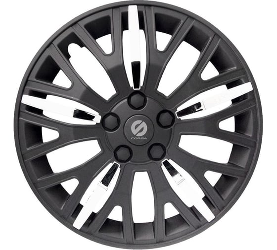Колпаки на колеса Sparco Leggera коплект 4 шт., черн./хром, разм. 15" (370 мм) SPC/WC-1350L BK/CHROME (15)