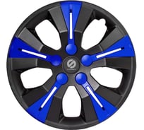 Колпаки на колеса Sparco Urban коплект 4 шт., черн./синий, разм. 14" (350 мм) SPC/WC-1360 BK/BL (14)