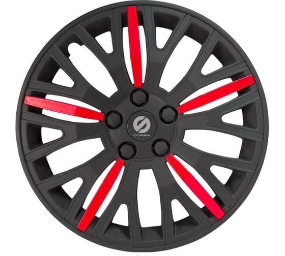 Колпаки на колеса Sparco Leggera коплект 4 шт., черн./красный, разм. 14" (350 мм) SPC/WC-1350L BK/RD (14) 1