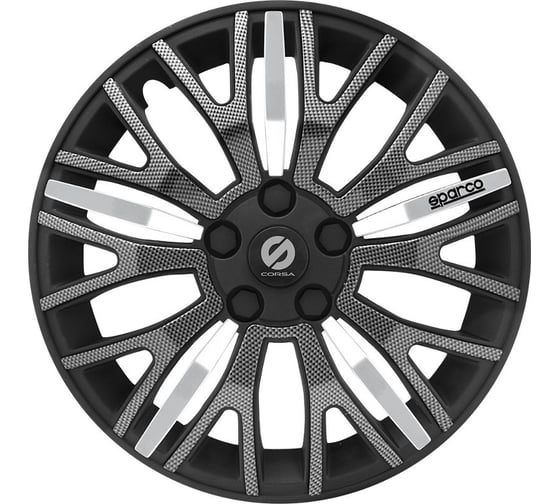 Колпаки на колеса Sparco Ultraleggera коплект 4 шт., черн./карбон, разм. 13" (325 мм) SPC/WC-1350U BK/CARBON (13) 1