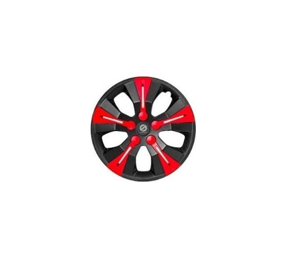 Колпаки на колеса Sparco Urban коплект 4 шт., черн./красный, разм. 14" (350 мм) SPC/WC-1360 BK/RD (14)