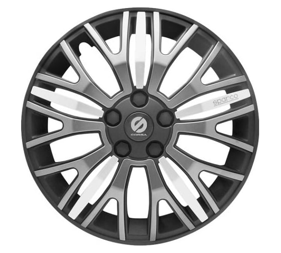 Колпаки на колеса Sparco Xtraleggera коплект 4 шт., черн./сер./серебро, разм. 14" (350 мм) SPC/WC-1350X BK/GY/SILVER (14) 1