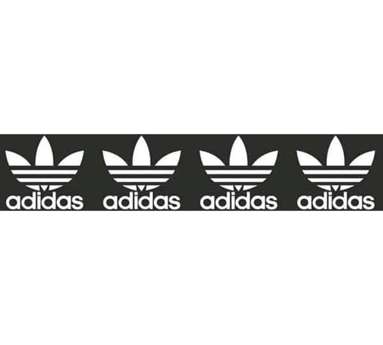 Наклейка SKYWAY БЛИКЕР термо плоттер Adidas Old цвет серебро Л1906 1