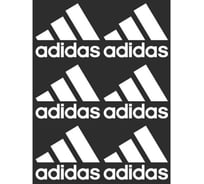 Наклейка SKYWAY БЛИКЕР термо плоттер Adidas Originals (150х250) цвет серебро (упаковка 1 шт) S08104003