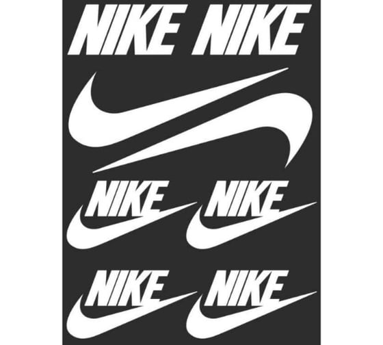 Наклейка SKYWAY БЛИКЕР термо плоттер Nike цвет серебро Л1899 1