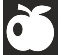 Наклейка SKYWAY БЛИКЕР термо плоттер, Яблоко светоотражающая, 50х50, цвет серебро, 1 шт. S08104065