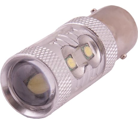 Автолампа диод S25 10 SMD диодов BAY15d 2-контурный, белая SKYWAY S08201032