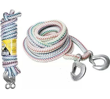 Альпинистский трос-шнур ГЛАВДОР GL-255 12 т х 20 мм, 2 крюка 51962