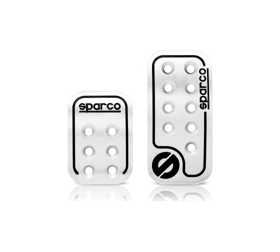 Накладки на педали Sparco Racing алюминиевые, алюм./черный, компл. из 2 шт., для АКПП SPC/PD-RCN AL/BK (2) 1