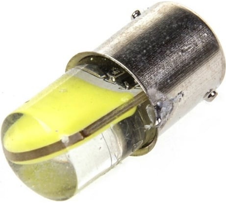 Автолампа диод S25 2 COB диода BAY15d 2-контурная, белая SKYWAY S08201248