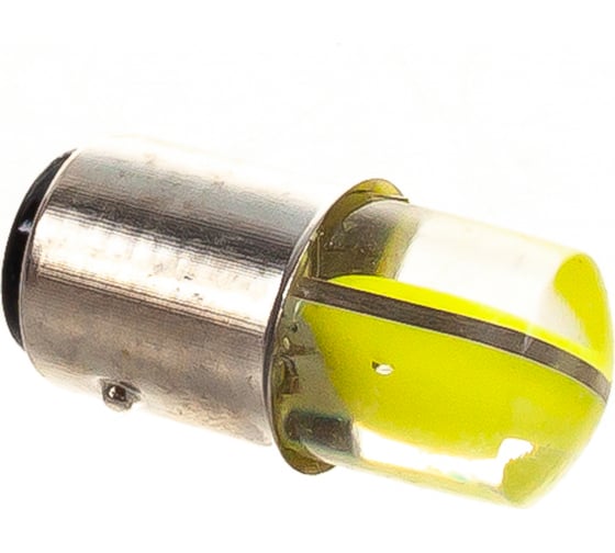 Автолампа диод S25 2 COB диода BAY15d 2-контурная, белая SKYWAY S08201248