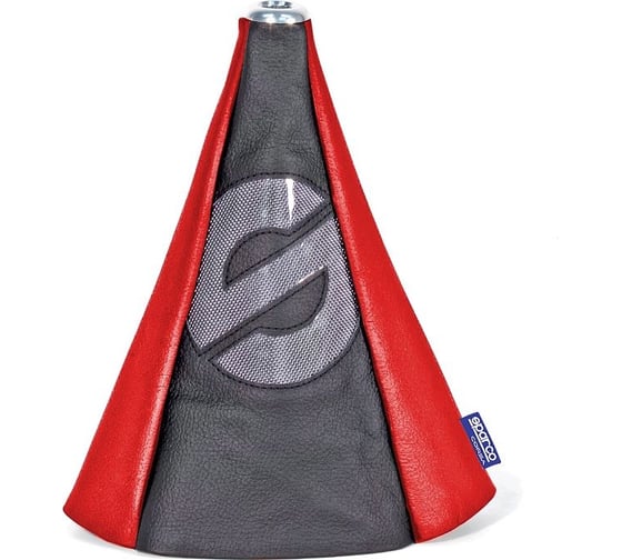 Чехол на рычаг механической КПП Sparco универсальный, черн./красный SPC/GN-COV BK/RD 1