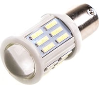 Автолампа диод S25 P21W 12-24V 27 SMD диодов BA15s 1-контурная белая SKYWAY S08201264