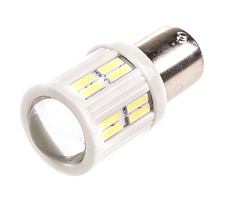 Автолампа диод S25 P21W 12-24V 28 SMD диодов BA15s 1-контурная, белая SKYWAY S08201265