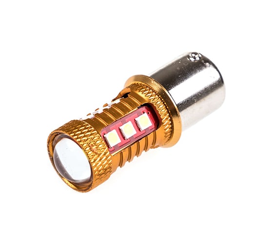 Автолампа диод S25 P21W 15 SMD диодов BA15s 1-контурная белая SKYWAY S08201318