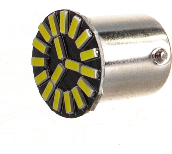 Автолампа диод S25 P21W 18 SMD диодов BA15s 1-контурная, белая SKYWAY S08201250