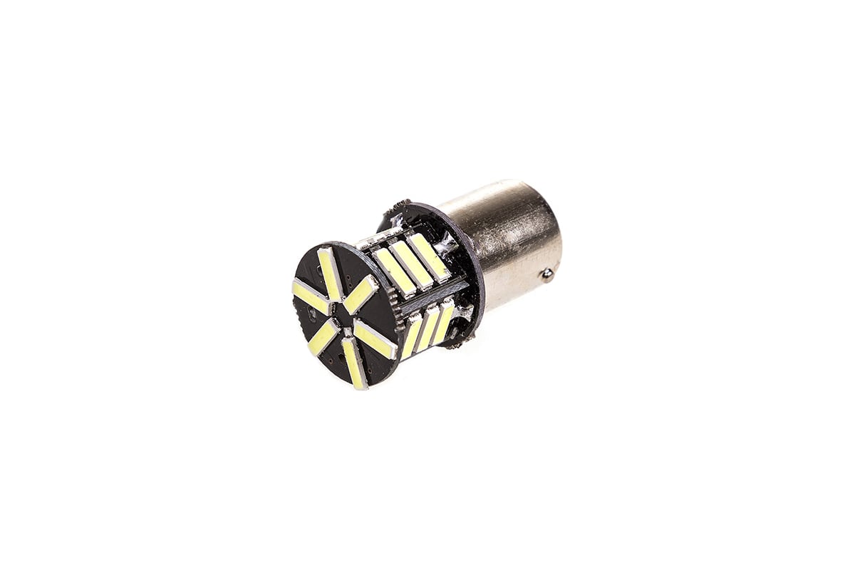 Автолампа диод S25 P21W 21 SMD диод BA15s 1-контурная SKYWAY S08201364 ...
