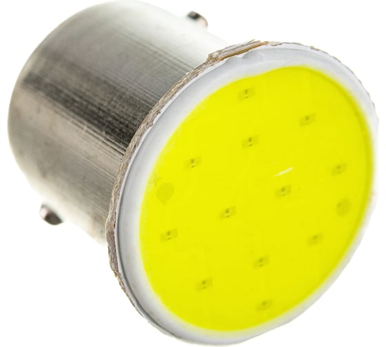 Автолампа диод S25 P21W 24V 1 COB диод BA15s 1-контурная белая SKYWAY S08202021