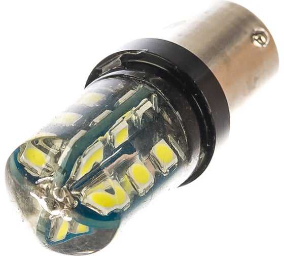 Автолампа диод S25 P21W 24 SMD диода BA15s 1-контурная белая SKYWAY S08201270