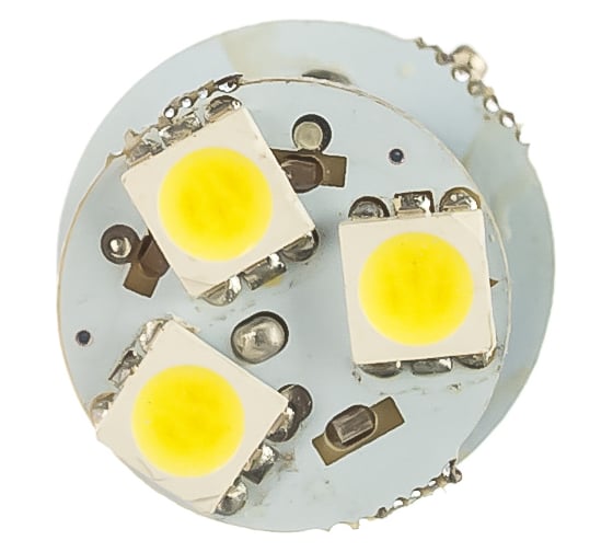 Автолампа диод S25 P21W 24V 8 SMD диодов BA15s 1-контурная белая SKYWAY S08202003