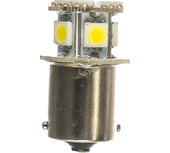 Автолампа диод S25 P21W 24V 8 SMD диодов BA15s 1-контурная белая SKYWAY S08202003
