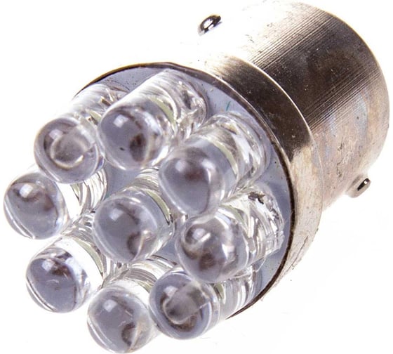 Автолампа SKYWAY диод S25 (P21W) 24V 9 LED диодов 1-конт BA15s белая, 2 шт. S08202004