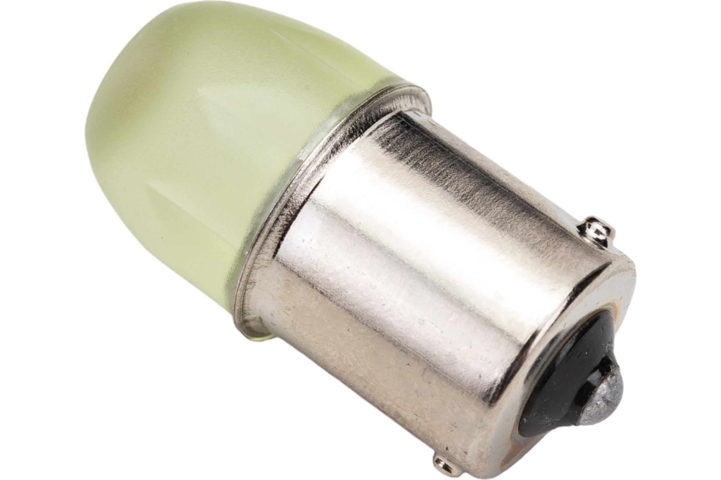 Лампа с/диод. с цоколем 1-контакт. PY12W 12V SKYWAY S25 3 SMD диода BA15s желтая (S08201252)