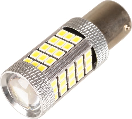 Автолампа SKYWAY диод S25 (P21W) 12V 66 SMD диодов 1-конт BA15s белая, 2 шт. S08201319