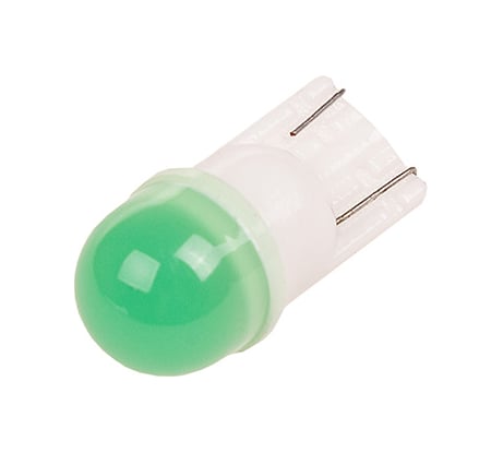 Автолампа диод T10 1 SMD диод без цоколя 1-контурная, зеленая SKYWAY S08201413