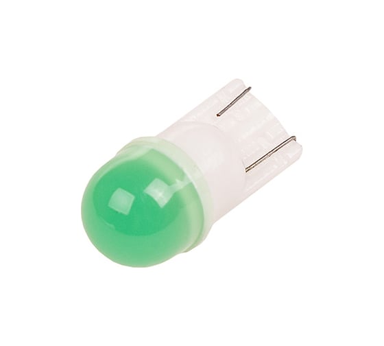 Автолампа диод T10 1 SMD диод без цоколя 1-контурная, зеленая SKYWAY S08201413