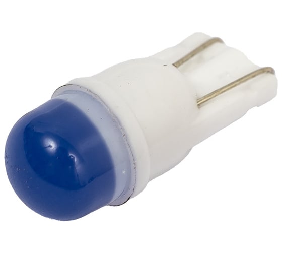 Автолампа диод T10 1 SMD диод без цоколя 1-контурная, синяя SKYWAY S08201411