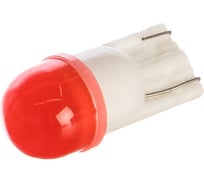 Автолампа диод T10 1 SMD диод без цоколя 1-контурная, красная SKYWAY S08201412