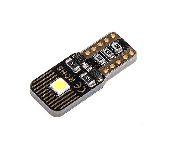 Автолампа диод T10 2 SMD диод без цоколя 1-контурная, белая SKYWAY S08201414