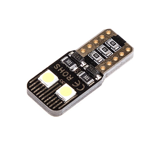 Автолампа диод T10 4 SMD диода без цоколя 1-контурная, белая SKYWAY S08201415 1