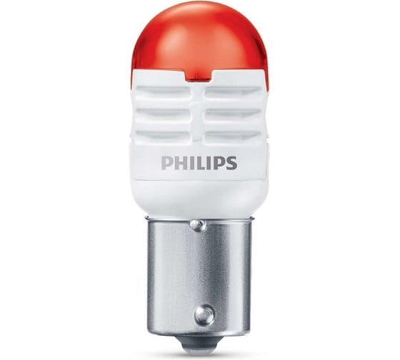 Автолампа PHILIPS P21W, BA15S, LED RED Ultinon Pro3000, 12 В 11498U30RB2