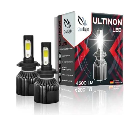 Комплект ламп Clearlight led ultinon h27 4500 lm (2шт) 5000k CLULTLEDH27-2 1