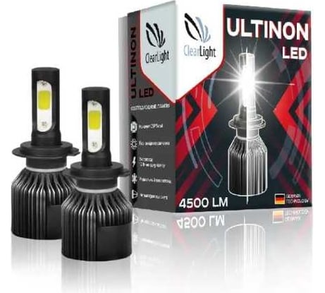 Комплект ламп Clearlight led ultinon hb4 4500 lm (2шт) 5000k CLULTLEDHB4-2