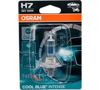 Автолампа H7 55 PX26d+100 COOL BLUE INTENSE NextGen 5000К Osram 64210CBN-1BL 728651