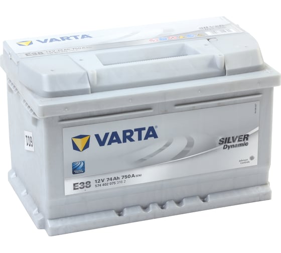 Аккумуляторная батарея VARTA 6СТ74з SD 278х175х175 574 402 075 316 2 E38