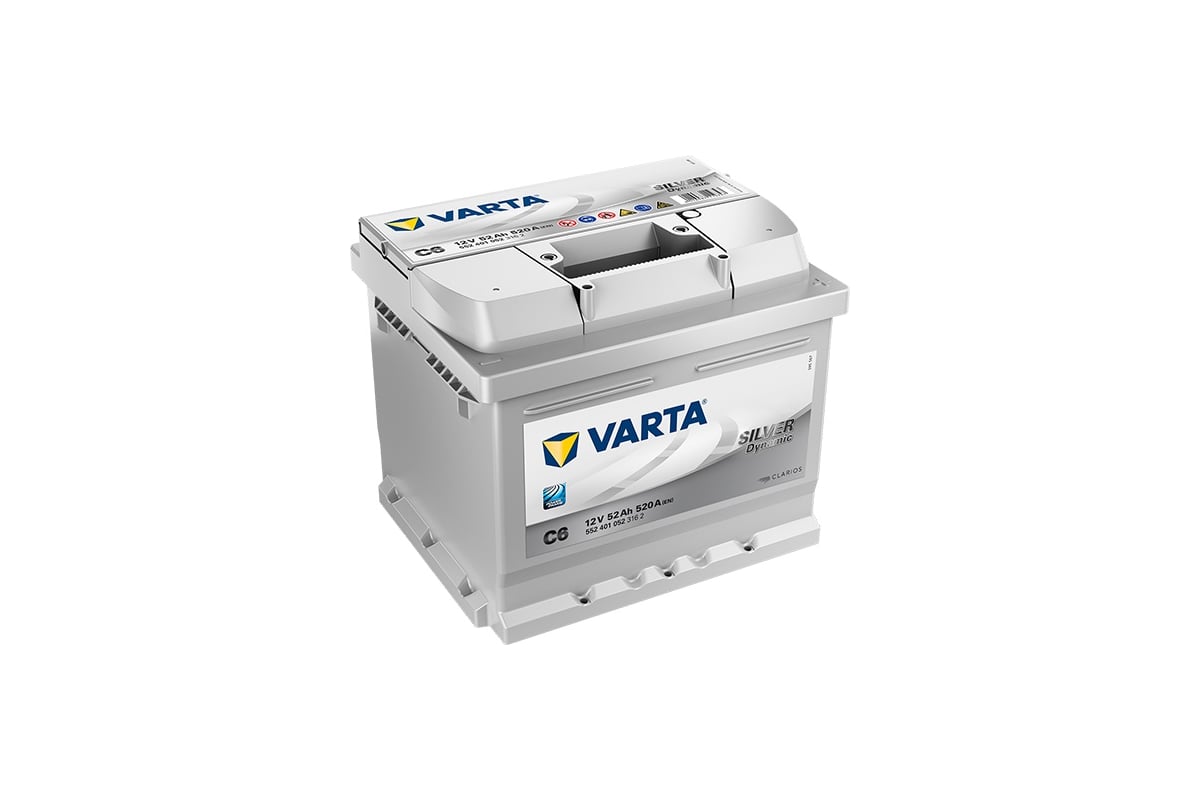 Аккумуляторная батарея VARTA 6СТ52з SD 207х175х175 552 401 052 316 2 C6 -  выгодная цена, отзывы, характеристики, фото - купить в Москве и РФ