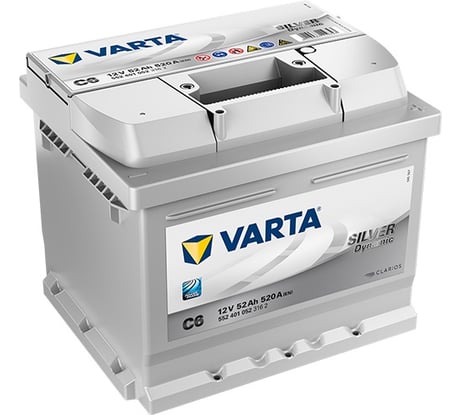 Аккумуляторная батарея Varta 6СТ52з SD 207х175х175 552 401 052 316 2 C6 552401052