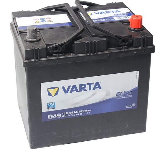 Аккумуляторная батарея VARTA 6СТ65з BD JIS 232х173х225 565 411 057 313 2 D49