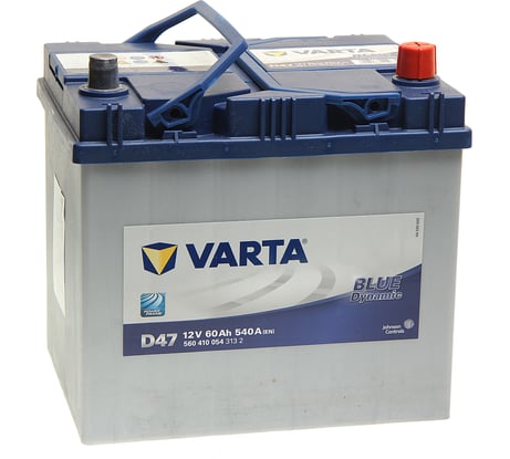 Аккумуляторная батарея Varta 6СТ60з BD 232х175х225 560 410 054 313 2 D47 560410054