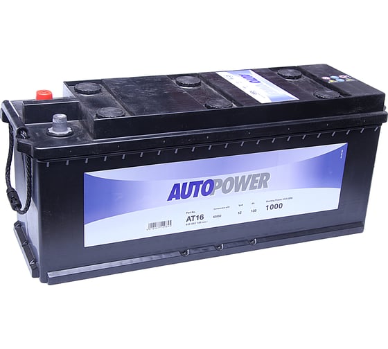 Аккумуляторная батарея AUTOPOWER 6СТ135з +слева 514х175х210 635 052 100 AT16
