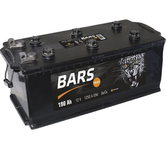 Аккумуляторная батарея BARS 6СТ190 справа+ болт 524x239x223 190 03 04 07 0501 17 12 04